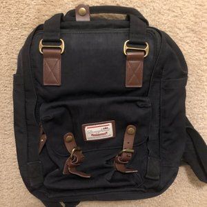 Doughnut Unisex Backpack Macaroon Black 16L